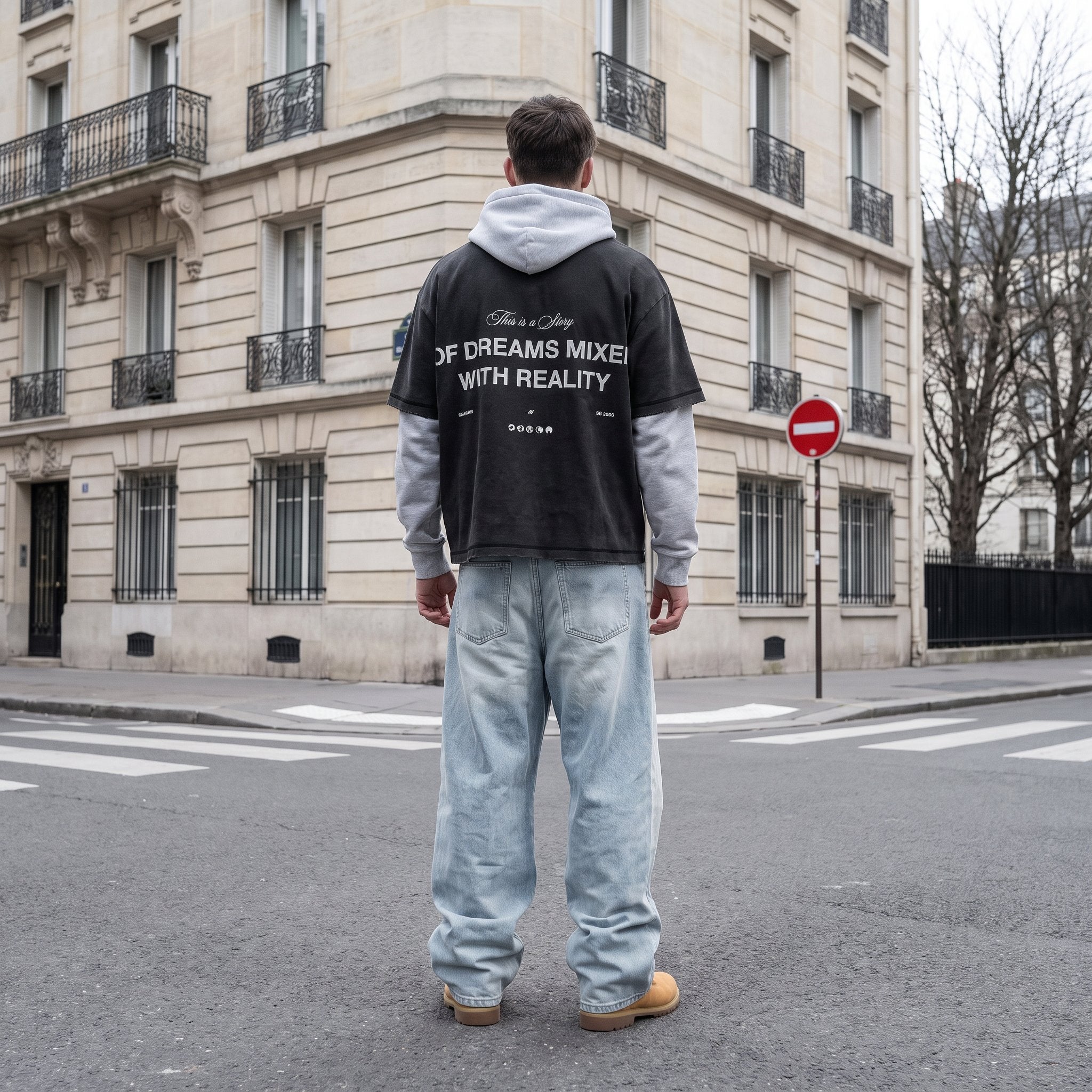 Compliments Dreams & Reality Black Vintage Tee