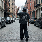 Compliments Fear of Looking Stupid Black Vintage Tee