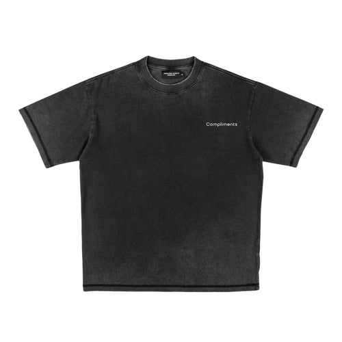 Compliments Bad Day Just 24 Hours Black Vintage Tee