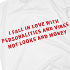Compliments Fall in Love White Vintage Shirt