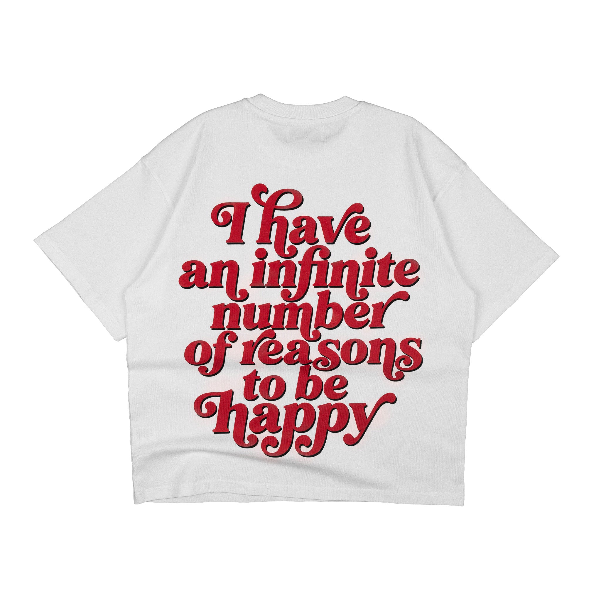 Compliments Reasons to be Happy White Vintage Shirt