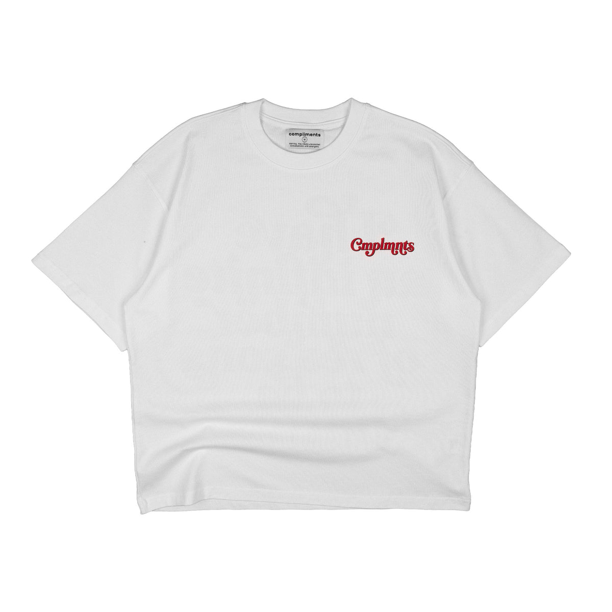 Compliments Reasons to be Happy White Vintage Shirt