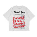 Compliments I Was Hungry White Vintage Shirt