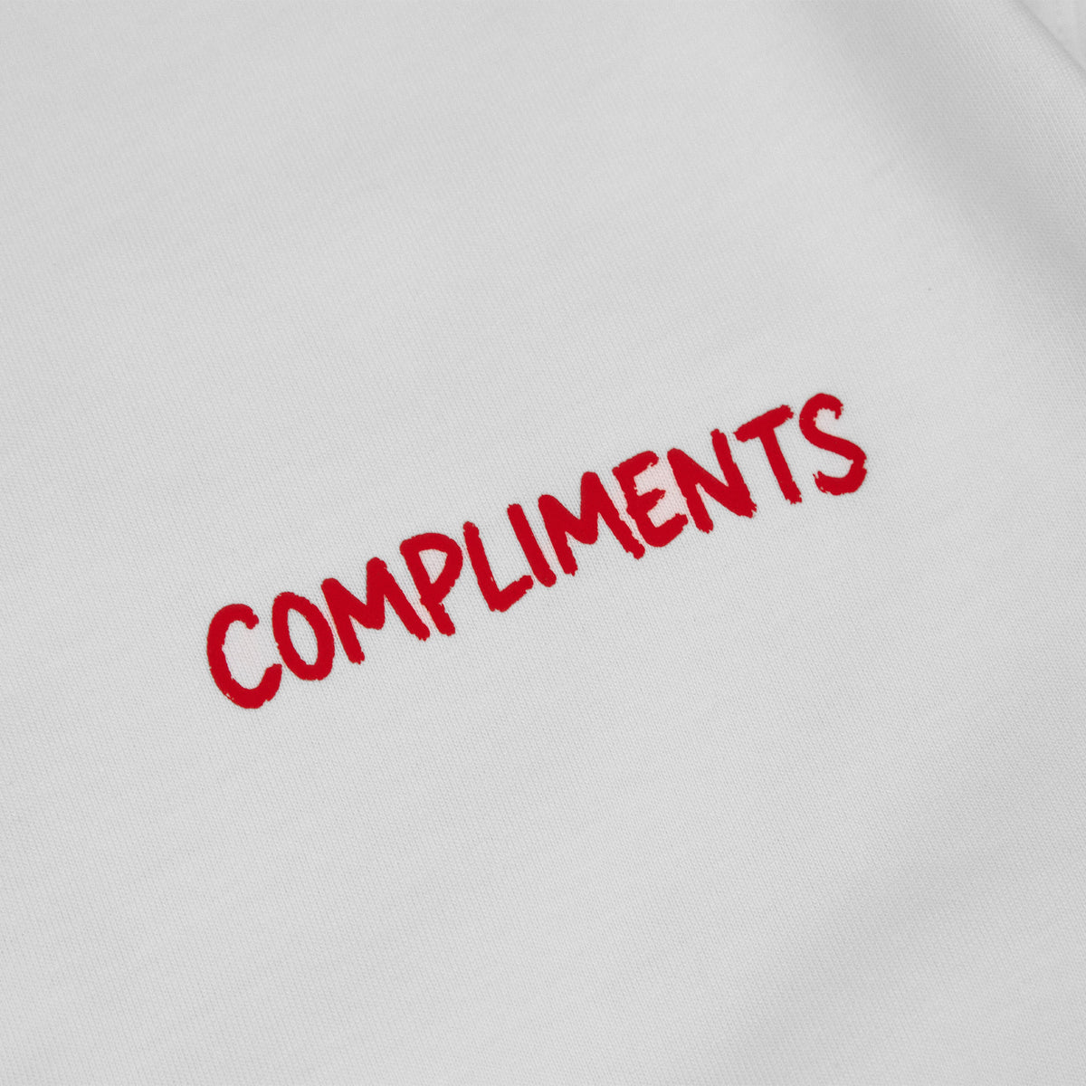 Compliments I Was Hungry White Vintage Shirt