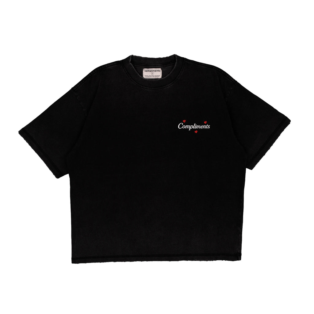 Compliments Loved You Are Black Vintage Shirt