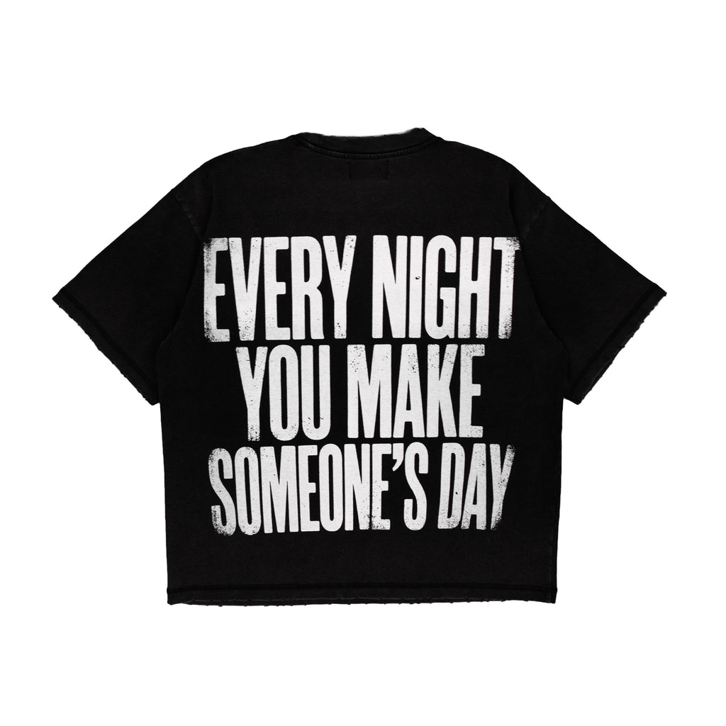 Compliments Every Night Black Vintage Shirt