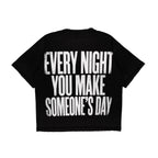 Compliments Every Night Black Vintage Shirt