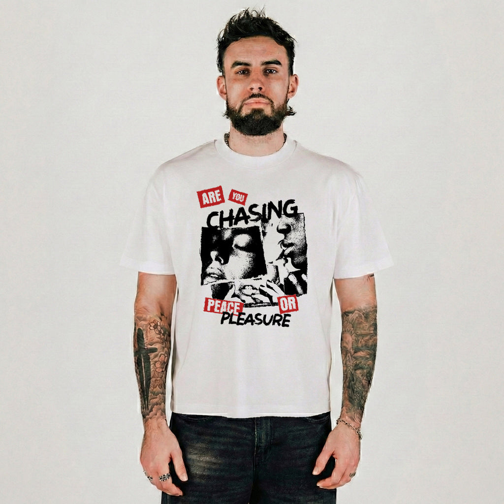 Compliments Peace or Pleasure White Vintage Shirt