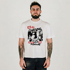 Compliments Peace or Pleasure White Vintage Shirt