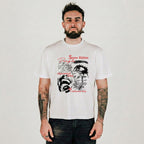 Compliments Seven Billion People White Vintage Shirt
