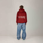 Compliments Not Sorry for Anything Dark Red Hoodie