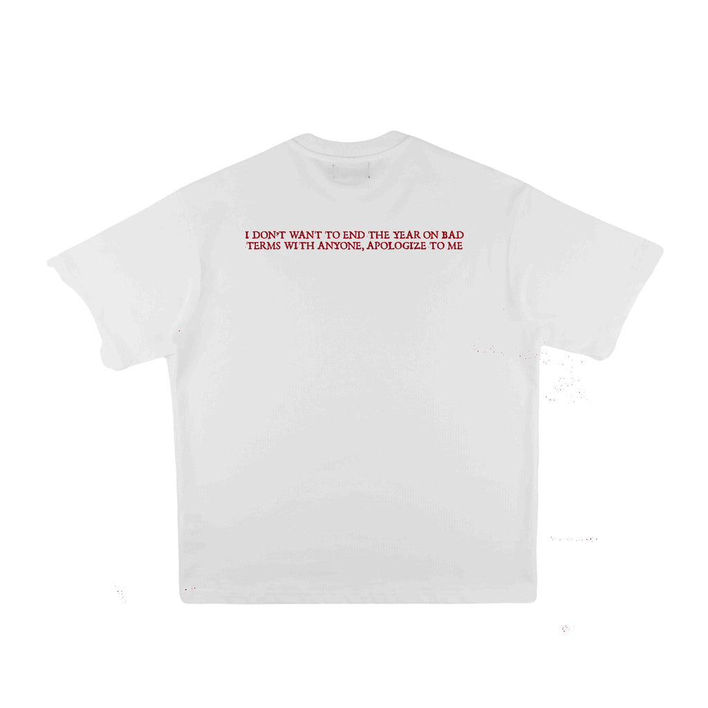 Compliments Apologize to Me White Vintage Shirt